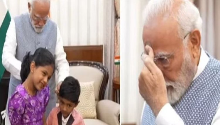 PM मोदी ने बच्चों को दिखाया जादू, Video हुई वायरल