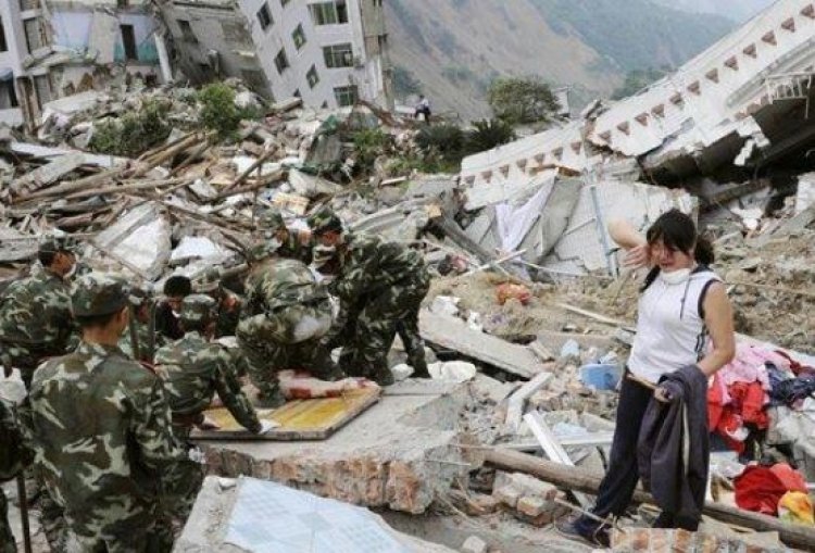 चीन में भूकंप से मची तबाही, लग गए लाशों के ढेर
