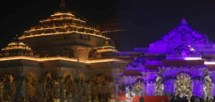 स्पेस से कैसा आता है नजर राम मंदिर,  ISRO ने शेयर की तस्वीरें