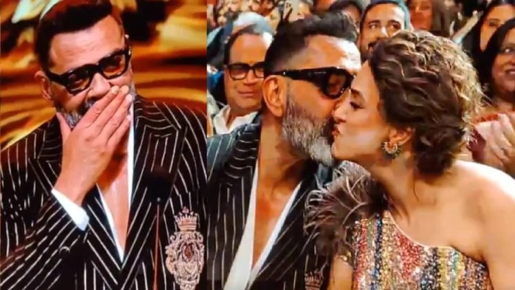 IIFA में जीत पर छलके बॉबी देओल के आंसू, भरी महफिल में बीवी को किया KISS, अवॉर्ड लेते वक्त कही ये बात