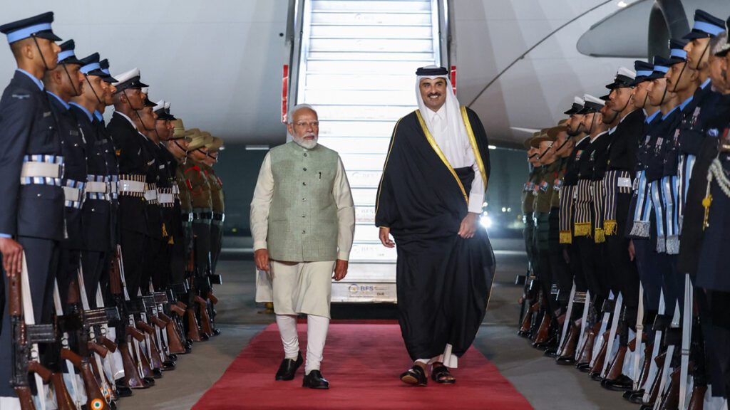 PM Modi receives Amir of the State of Qatar