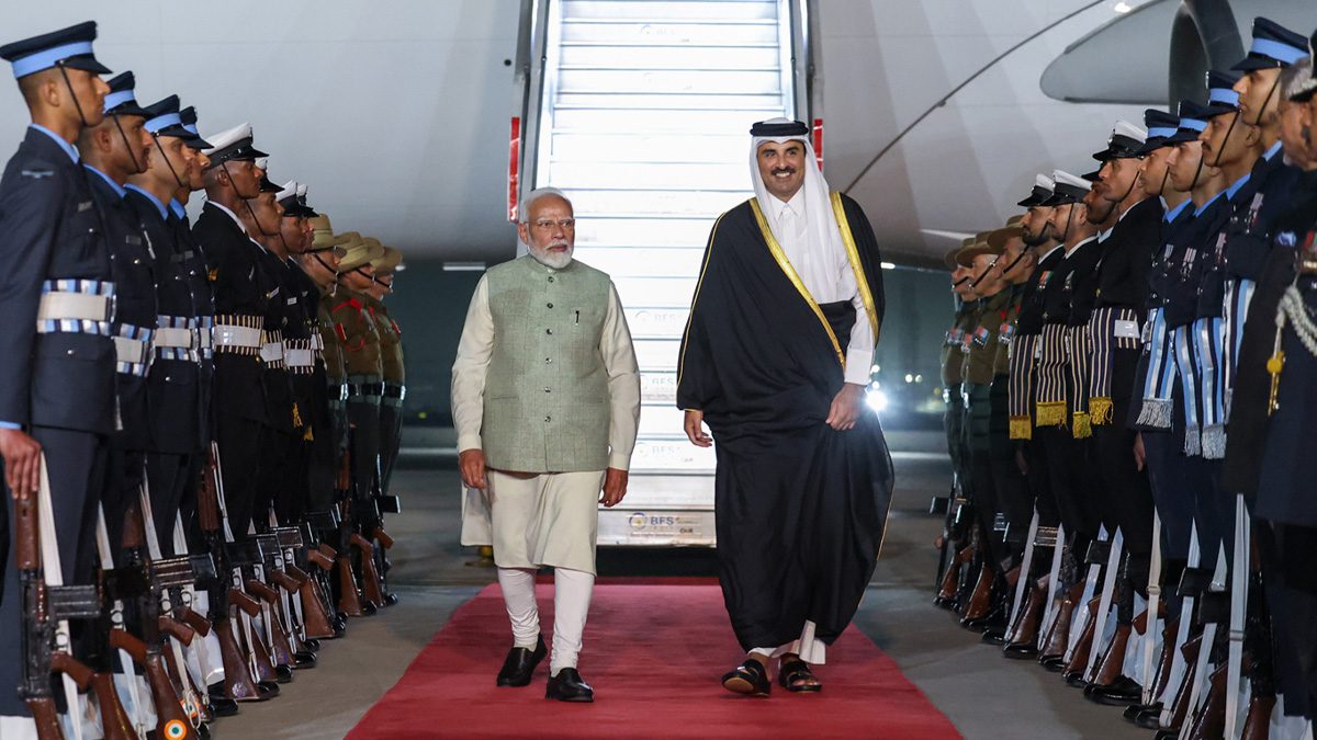 PM Modi receives Amir of the State of Qatar
