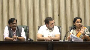 Sanjay Raut, Rahul Gandhi, Supriya Sule VK News